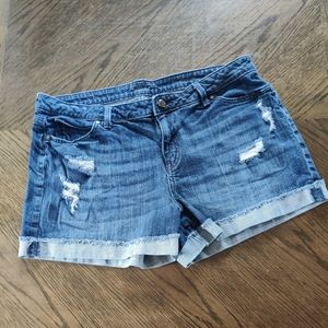 Jennifer Lopez Distressed Shorts